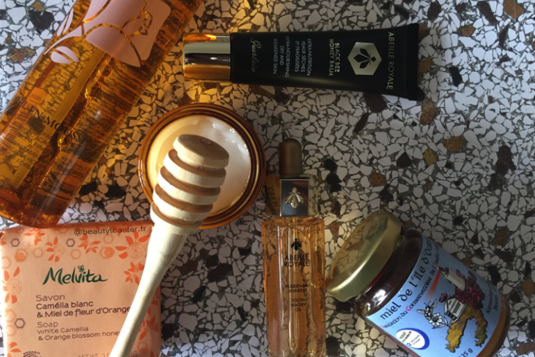 miel, l’or liquide nature morte de produits au miel