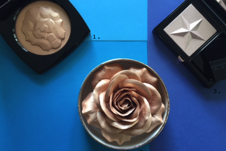 Faire bonne impression enlumineurs, highlighter, poudres
