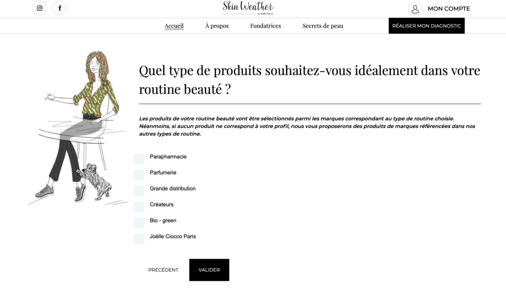 Skin Weather routine peau cosmétique sur-mesure