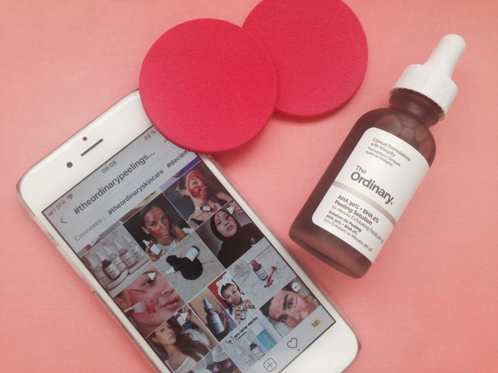 instagram, beauté, influence, the Ordinary